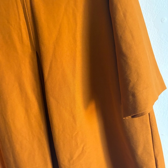 COS Sz M Orange Minimalist Structured Oversized Trapeze Blouse - Picture 4 of 10